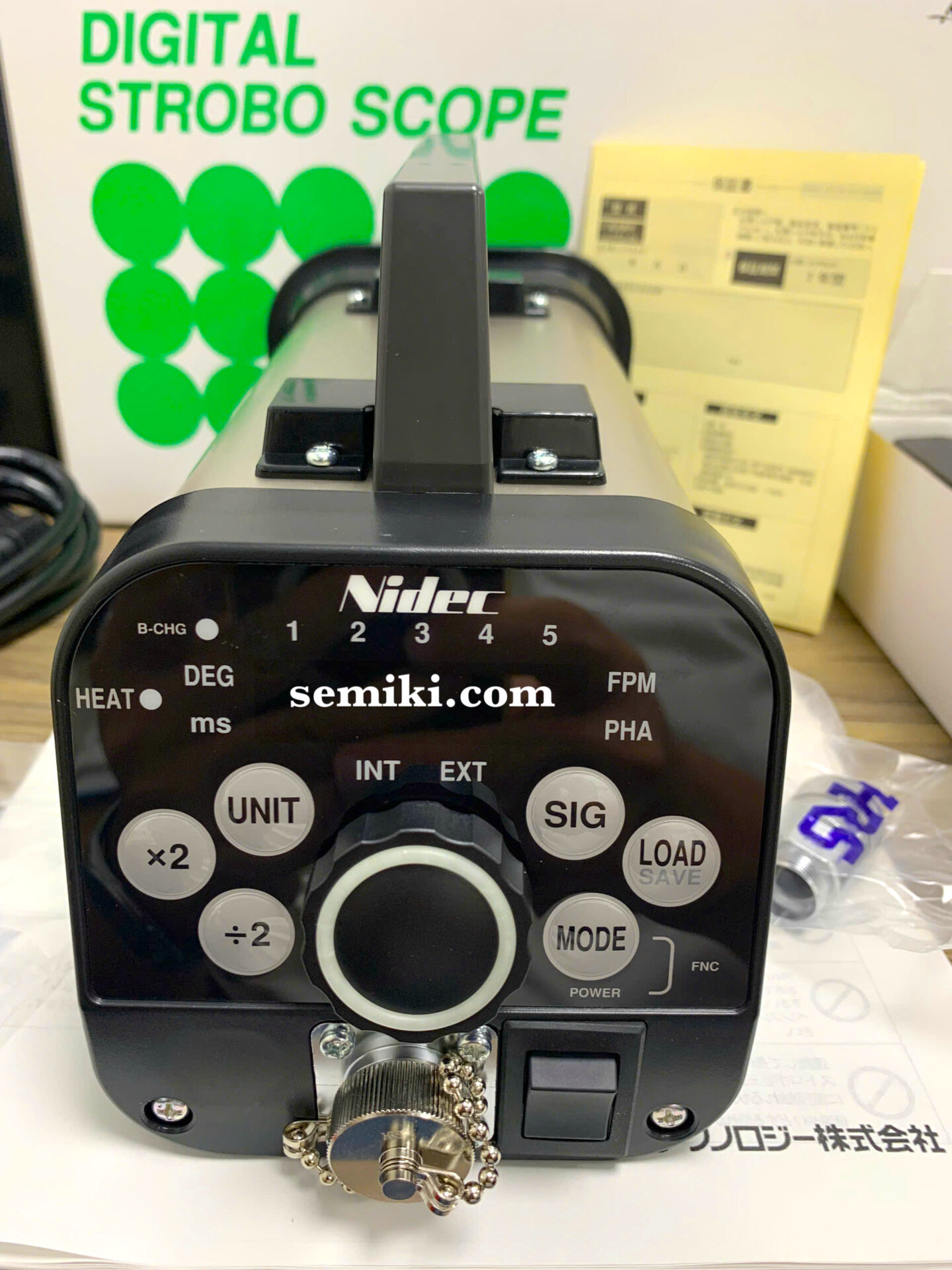 Ảnh minh họa NIDEC Stroboscope DT-3015N-JP thiết bị đo tốc độ vòng quay (30.0 ~ 35,000 FPM) 3