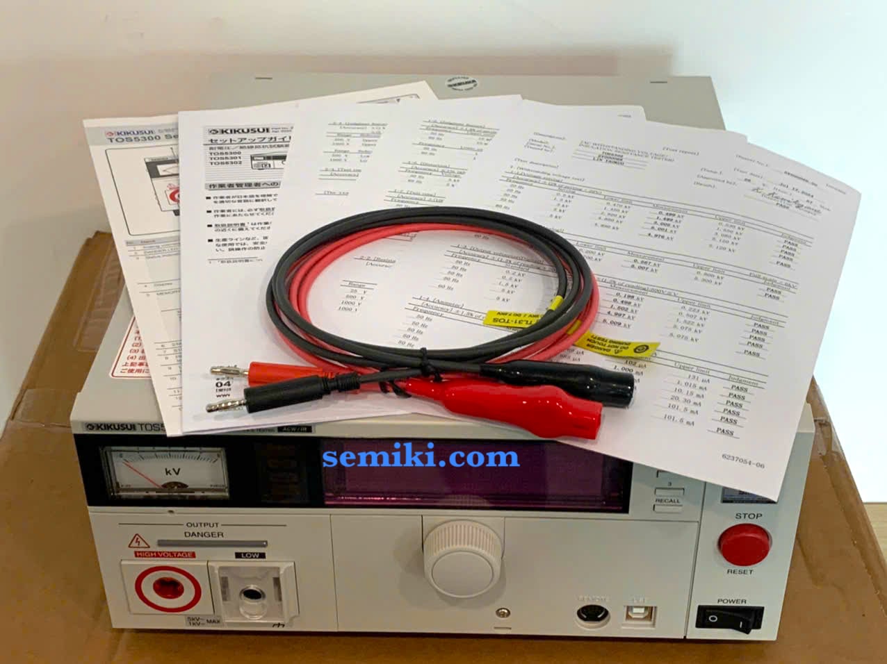 Ảnh minh họa KIKUSUI TOS5302 máy thử nghiệm điện áp cao AC 5kV, điện trở cách điện 5 GΩ 1