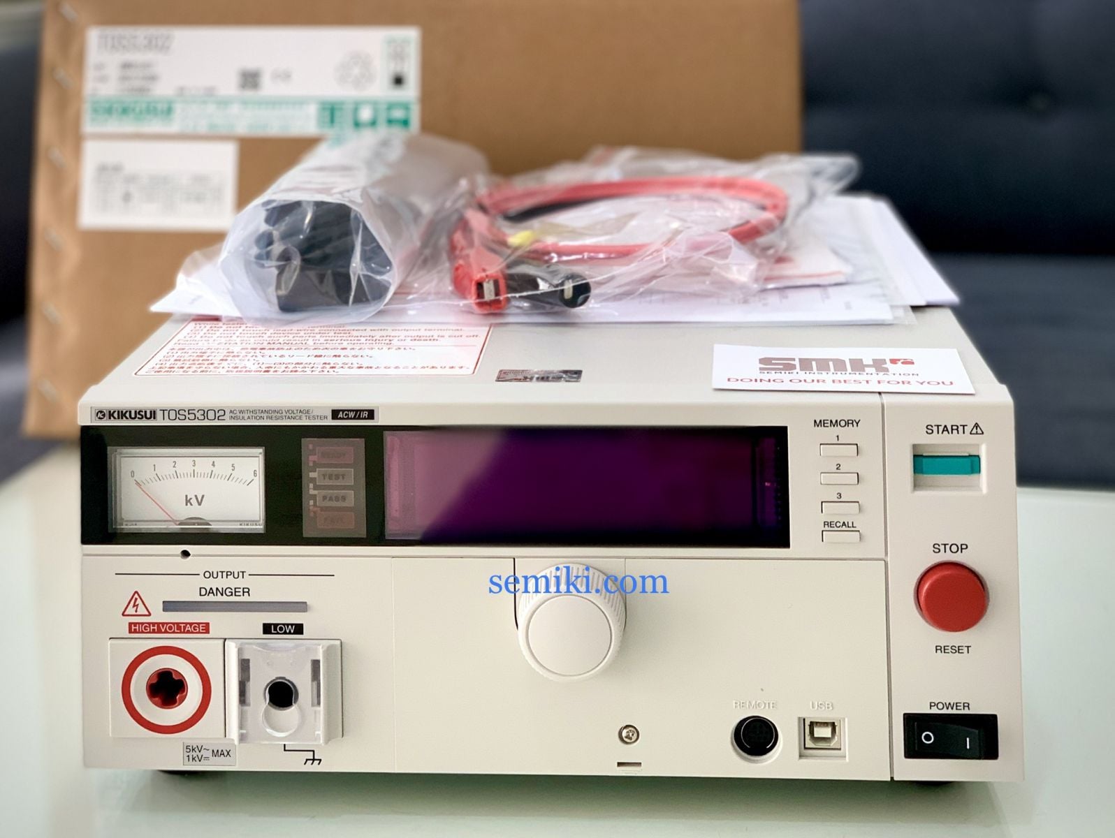 Ảnh minh họa KIKUSUI TOS5302 máy thử nghiệm điện áp cao AC 5kV, điện trở cách điện 5 GΩ 2