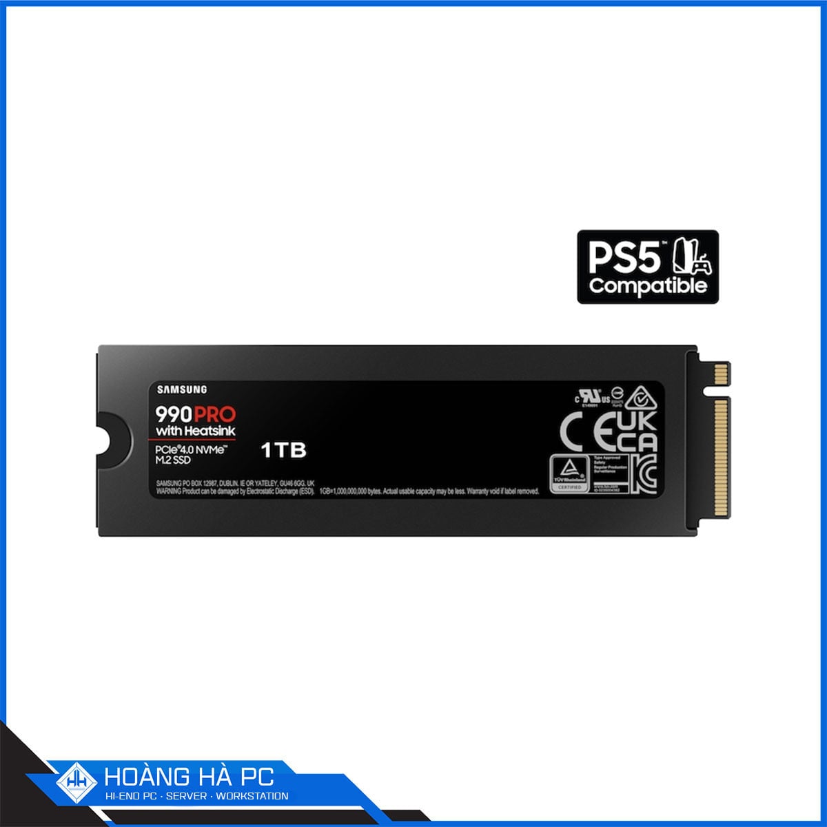 Ảnh minh họa Ổ cứng SSD Samsung 990 Pro Heatsink 1TB M.2 PCIe Gen4 x4 (Đọc 7450MB/s - Ghi 6900MB/s) 2