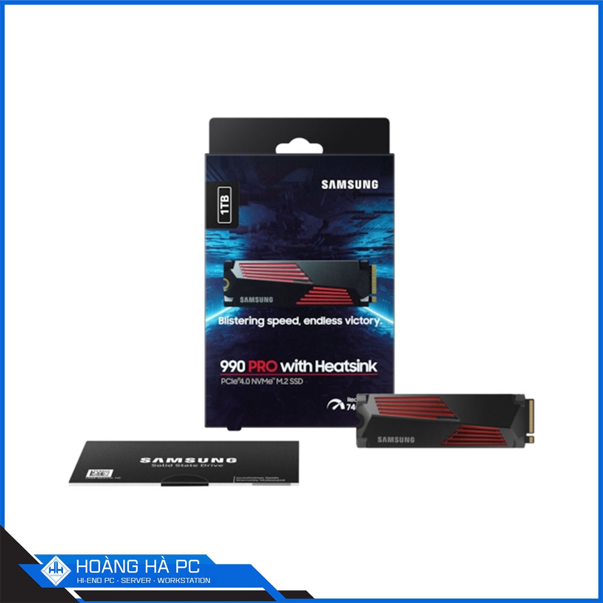 Ảnh minh họa Ổ cứng SSD Samsung 990 Pro Heatsink 1TB M.2 PCIe Gen4 x4 (Đọc 7450MB/s - Ghi 6900MB/s) 3
