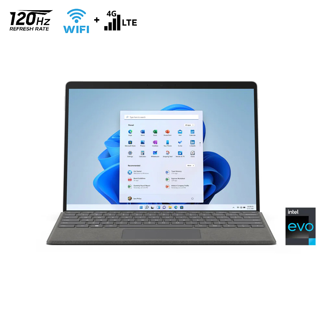 Ảnh minh họa Surface Pro 8 Platinum, i5 1145G7, 8GB RAM, 256GB SSD LTE 4G (New) 3