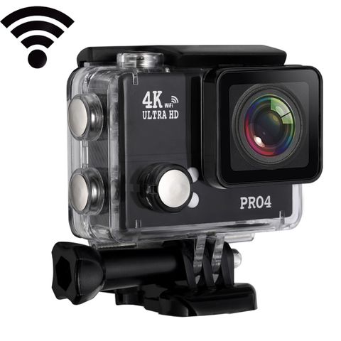 Máy ảnh lặn PRO4 4K Đen – Góc rộng 170°, WiFi, chống nước 45m