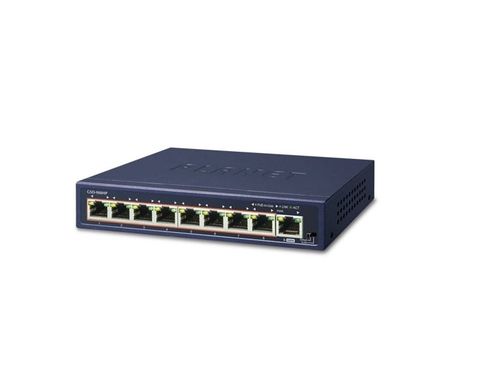 Switch 8 cổng PoE Gigabit + 1 cổng Uplink G Planet GSD-908HP