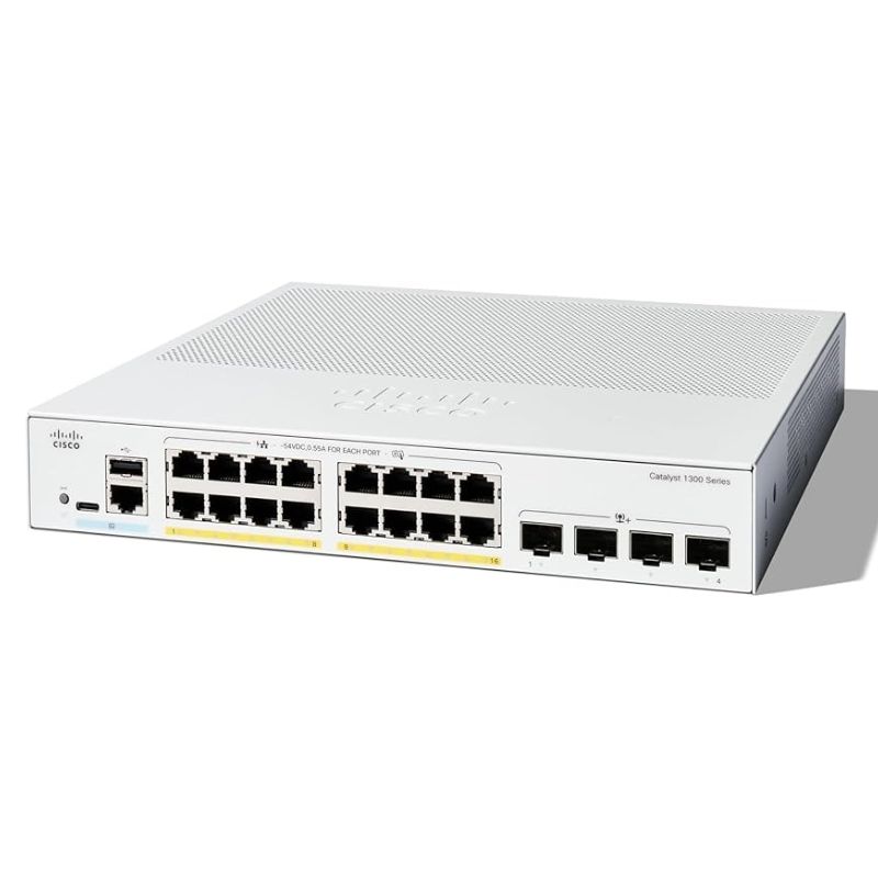 Switch Cisco C1300-16P-4X 16x PoE+ 120W, 4x SFP+ Uplink