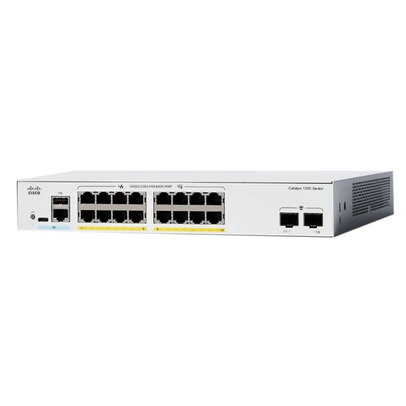 Ảnh minh họa Switch Cisco Catalyst C1200-16T-2G, 16 Ports, SFP Uplink 1