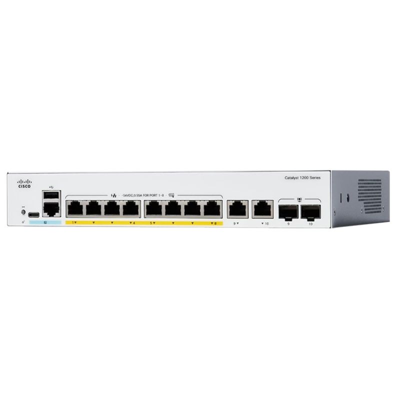 Ảnh minh họa Switch Cisco Catalyst C1200-8FP-2G 8x PoE+, 2x GE Combo, 120W PoE 1