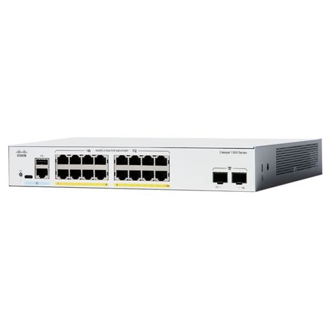 Switch Cisco Catalyst C1300-16FP-2G 16x PoE+ 240W, 2x SFP