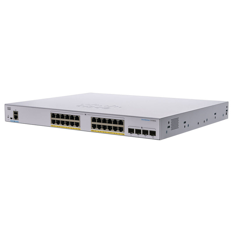 Ảnh minh họa Switch Cisco CBS350-24P-4G-EU, Bộ chuyển mạch Switch 24 Port POE 2