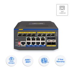  Switch công nghiệp AurCore AIS2004 L2+ 8GE - 12GE SFP 