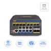 Switch công nghiệp AurCore AIS2004P L2+ 8GE | 12GE SFP | PoE/PoE+