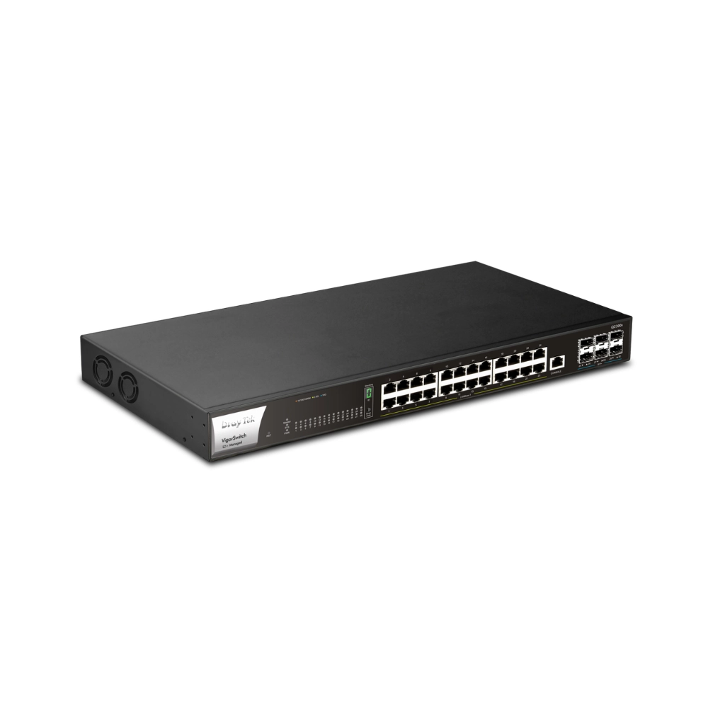 Ảnh minh họa Switch DrayTek VigorSwitch L2+ Q2300x (30 port/ 2.5/10 Gbps/ 6 SFP+) 1