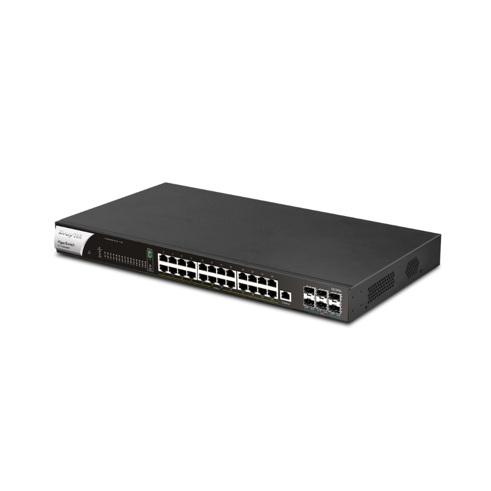 Ảnh minh họa Switch DrayTek VigorSwitch L2+ Q2300x (30 port/ 2.5/10 Gbps/ 6 SFP+) 2