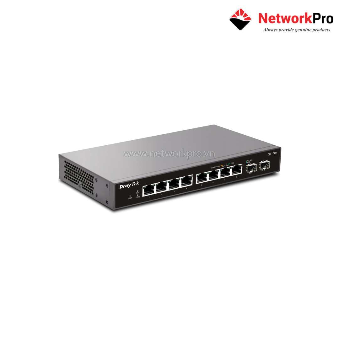 Ảnh minh họa Switch DrayTek VigorSwitch Q1100x – 8×2.5GbE + 2 SFP+ 10G Smart Managed 2