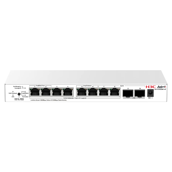 Switch H3C AOLYNK US110-8G2MF-HP