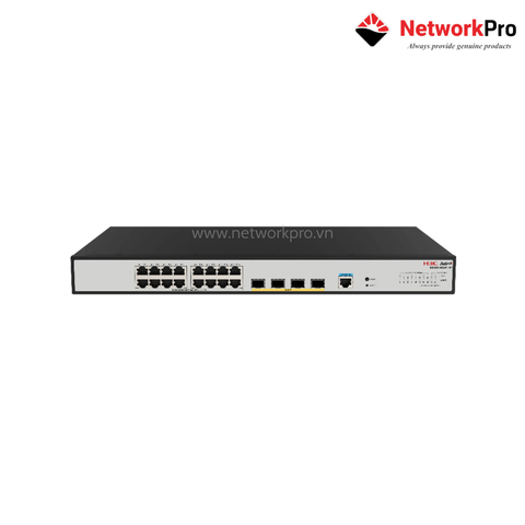 Switch H3C US300-16G4F-HP – 20 Cổng Web Managed, 250W