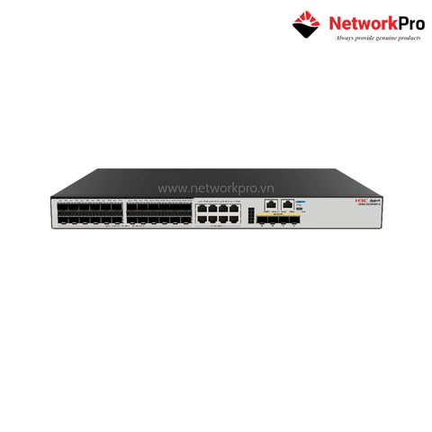 Switch H3C US500-8G24F4XF – 36 Cổng L3 Fiber, 144Gbps