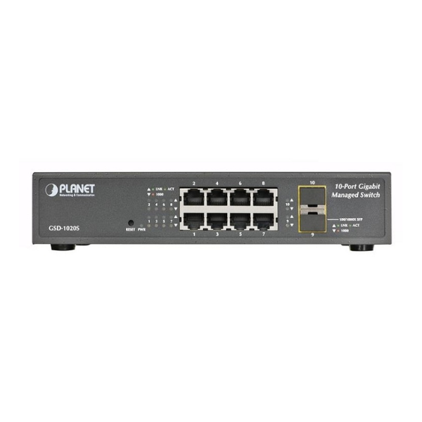 Ảnh minh họa Switch Planet GSD-1020S (10 port/ 10/100/1000 Mbps/ SFP) 1
