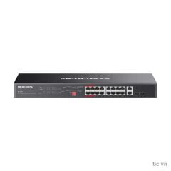  Switch PoE 20 cổng Mercusys MS120GP 16 cổng PoE+ 192W Chính Hãng 