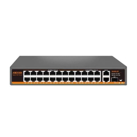 Switch PoE+ APTEK Hybrid SH1863P (24 port/ 10/100/1000 Mbps/ SFP)