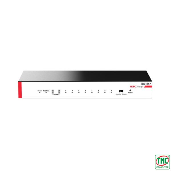 Ảnh minh họa Switch PoE+ H3C BS210T-P (10 port/ 10/100/1000 Mbps/ Unmanaged) 1