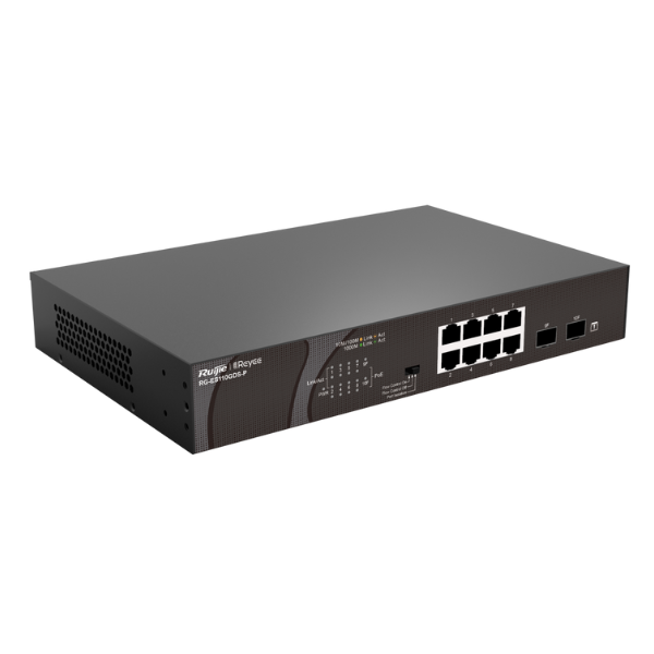 Ảnh minh họa Switch PoE Ruijie ES110GDS-P (10 port/ 10/100/1000 Mbps/ SFP) 1