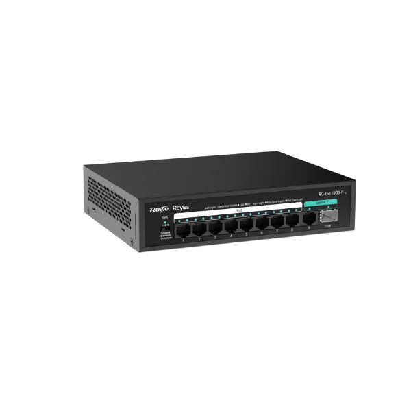 Ảnh minh họa Switch PoE Ruijie ES110GS-P-L (10 port/ 10/100/1000 Mbps/ SFP) 2