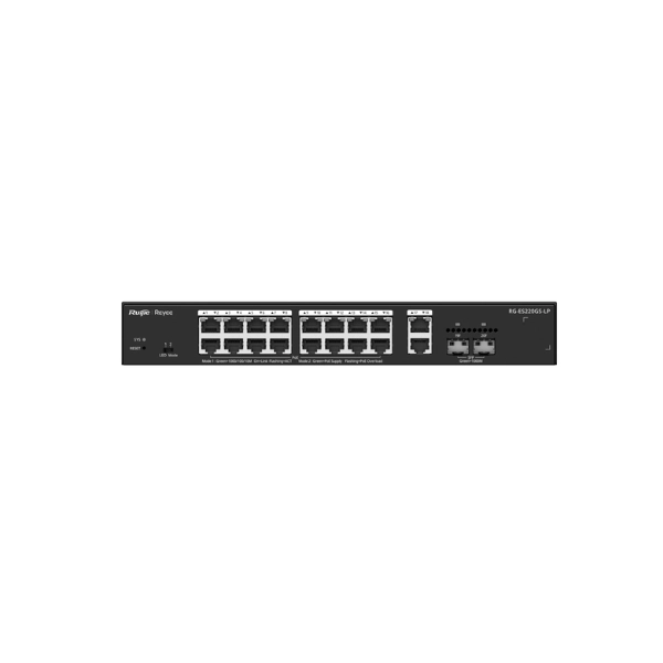 Ảnh minh họa Switch PoE Ruijie RG-ES220GS-LP (20 port/ 1 Gbps/ 2 SFP) 3