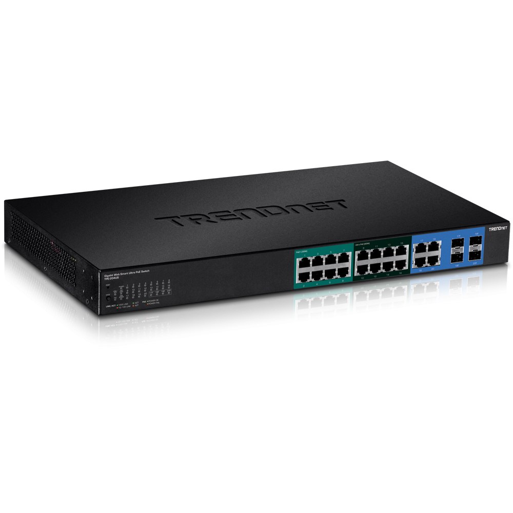 Ảnh minh họa Switch TRENDnet TPE-204US 20-Port Gigabit Web Smart Ultra PoE Switch 2