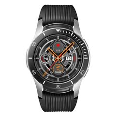  Đồng hồ thông minh SANDA Dây silicon màu bạc đen - GT106 1.3 inch dây thép/silicon 