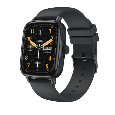 AW18 Black – Đồng hồ thông minh 1.69 inch IP68, Bluetooth 5.0, Theo dõi sức khỏe