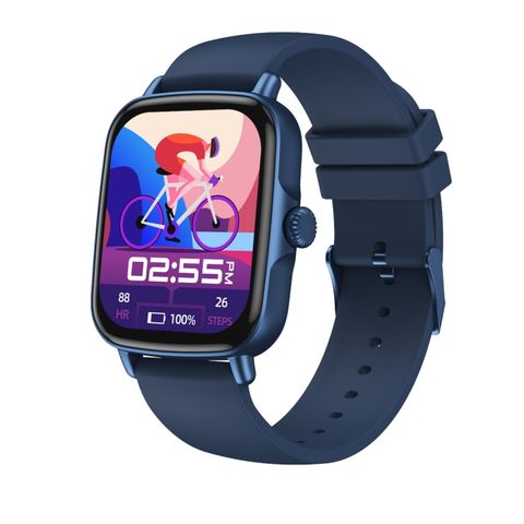 AW18 Blue – Đồng hồ thông minh 1.69 inch IP68, Bluetooth 5.0, Theo dõi sức khỏe