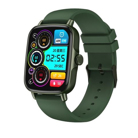 AW18 Green – Đồng hồ thông minh 1.69 inch IP68, Bluetooth 5.0, Theo dõi sức khỏe