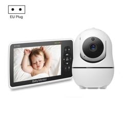  SM50 Baby Monitor Camera không dây 5 inch xoay 360 độ (Phích cắm EU) 