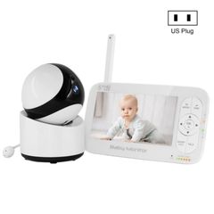  DY55A Video hát ru tích hợp Babyphone Màn hình 5 inch Máy ảnh theo dõi trẻ em không dây kỹ thuật số 
