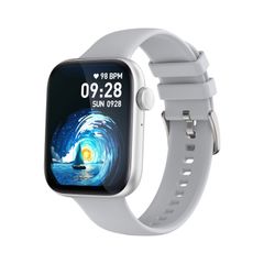  Đồng hồ thông minh P59 Grey - 2.01 inch, theo dõi nhịp tim – huyết áp – SpO₂, Bluetooth 5.2, màn hình lớn sắc nét 
