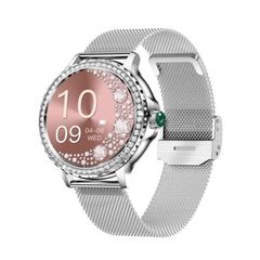  Đồng hồ thông minh NX19 Bạc – Màn hình màu 1,3 inch, IP68, Theo dõi nhịp tim, huyết áp, oxy trong máu, nhiều chế độ thể thao 
