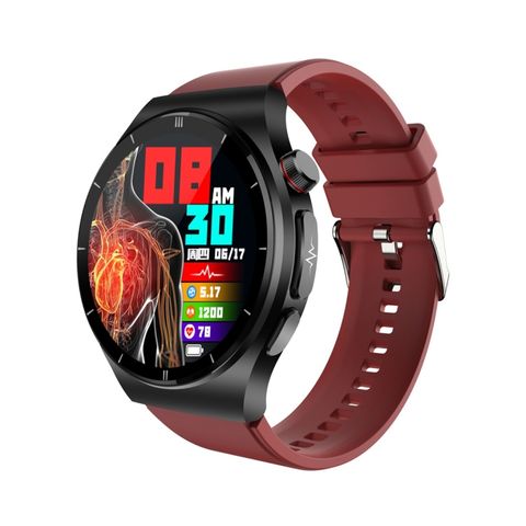 ET340 Red - Đồng hồ đeo tay silicon thông minh màn hình màu 1,46 inch