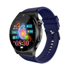  ET340 Blue - Đồng hồ đeo tay silicon thông minh màn hình màu 1,46 inch 