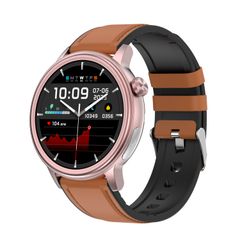  Đồng hồ thông minh ET470 Brown Leather – Màn hình màu 1.39 inch, ECG, Bluetooth Call 