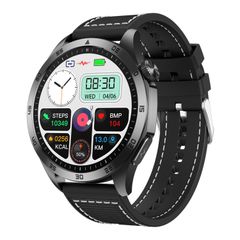  Đồng hồ thông minh ET485 1.43 inch Dây đeo nylon Màu Đen, hỗ trợ cuộc gọi Bluetooth / ECG 