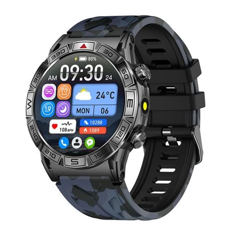 Đồng hồ thông minh KC80 Camouflage Black - màn hình màu 1,43 inch, Hỗ trợ Trợ lý giọng nói AI