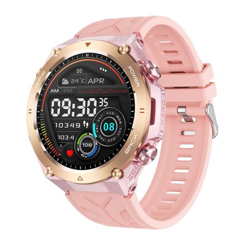 Đồng hồ thông minh KC82 Pink – Màn hình màu 1,45 inch, Hỗ trợ cuộc gọi Bluetooth & sức khỏe
