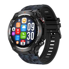  Đồng hồ thông minh KC82 Camouflage Black – Màn hình màu 1,45 inch, Hỗ trợ cuộc gọi Bluetooth & sức khỏe 
