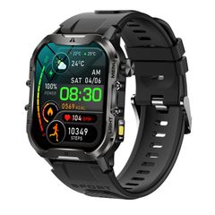  Đồng hồ thông minh T26 1.96 inch Black – Gọi Bluetooth, Theo dõi sức khỏe toàn diện 