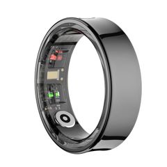  Nhẫn Thông Minh R09 Size 8 Màu Đen – Nhẹ, Tiện Lợi, Đo Sức Khỏe Toàn Diện, Ứng Dụng QRing 