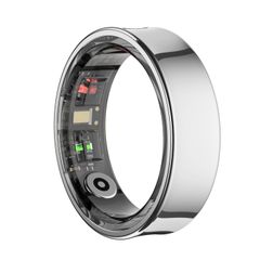  Nhẫn Thông Minh R09 Size 8 Màu Bạc – Nhẹ, Tiện Lợi, Đo Sức Khỏe Toàn Diện, Ứng Dụng QRing 