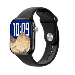  KL08 Max silicon Black – Đồng hồ thông minh 2.04 inch, hỗ trợ cuộc gọi & theo dõi sức khỏe 