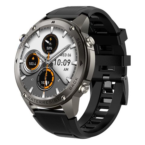 DM56 1.43 inch Black - Đồng hồ thông minh Bluetooth 5ATM theo dõi sức khỏe