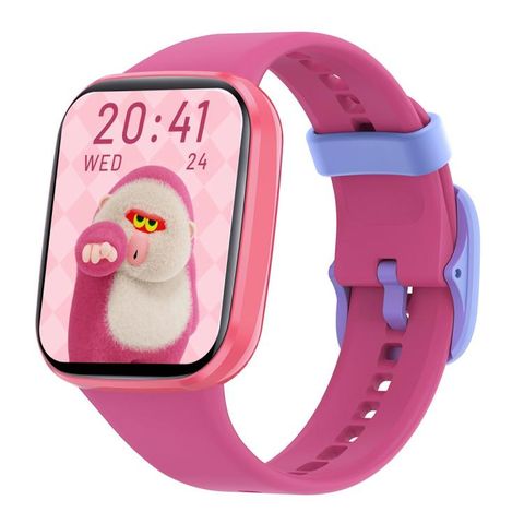 Wish 6 Kids 1.69 inch Pink – Đồng hồ thông minh chống nước IP68, Hỗ trợ nhiệm vụ & phần thưởng cho trẻ em